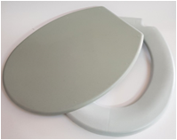 Colac cu capac pentru WC de cameră fix, gri – WMSR026