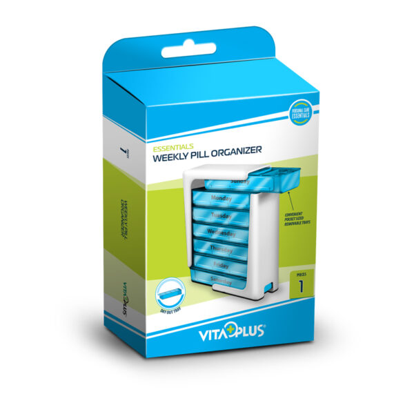 Vita Plus organizator medicamente săptămânal cu sertar – VP64071