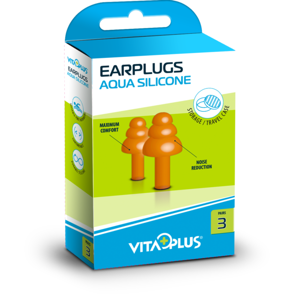Vita Plus – dopuri urechi silicon (aqua – 3 per) – VP66021