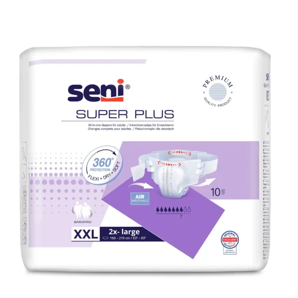 Scutece adulti Seni Super Plus XXL 10 buc cu sistem inchis