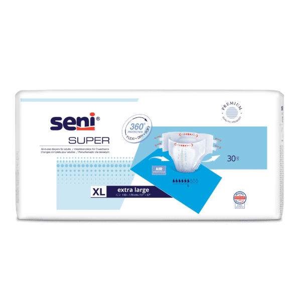 Scutece adulti Seni Super XL 30 buc cu sistem inchis