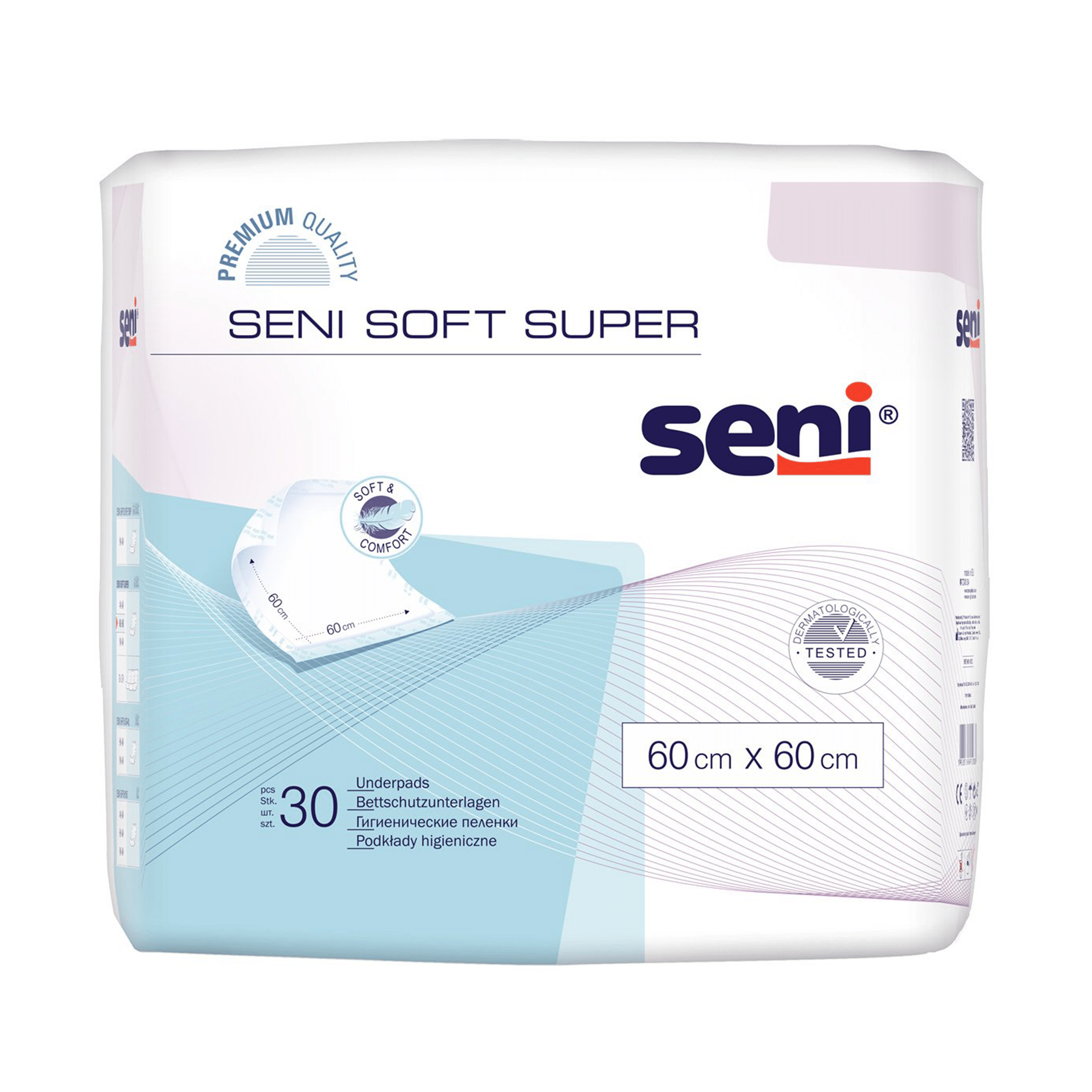 Aleze igienice Seni Soft Super 60X60 cm, 30 buc