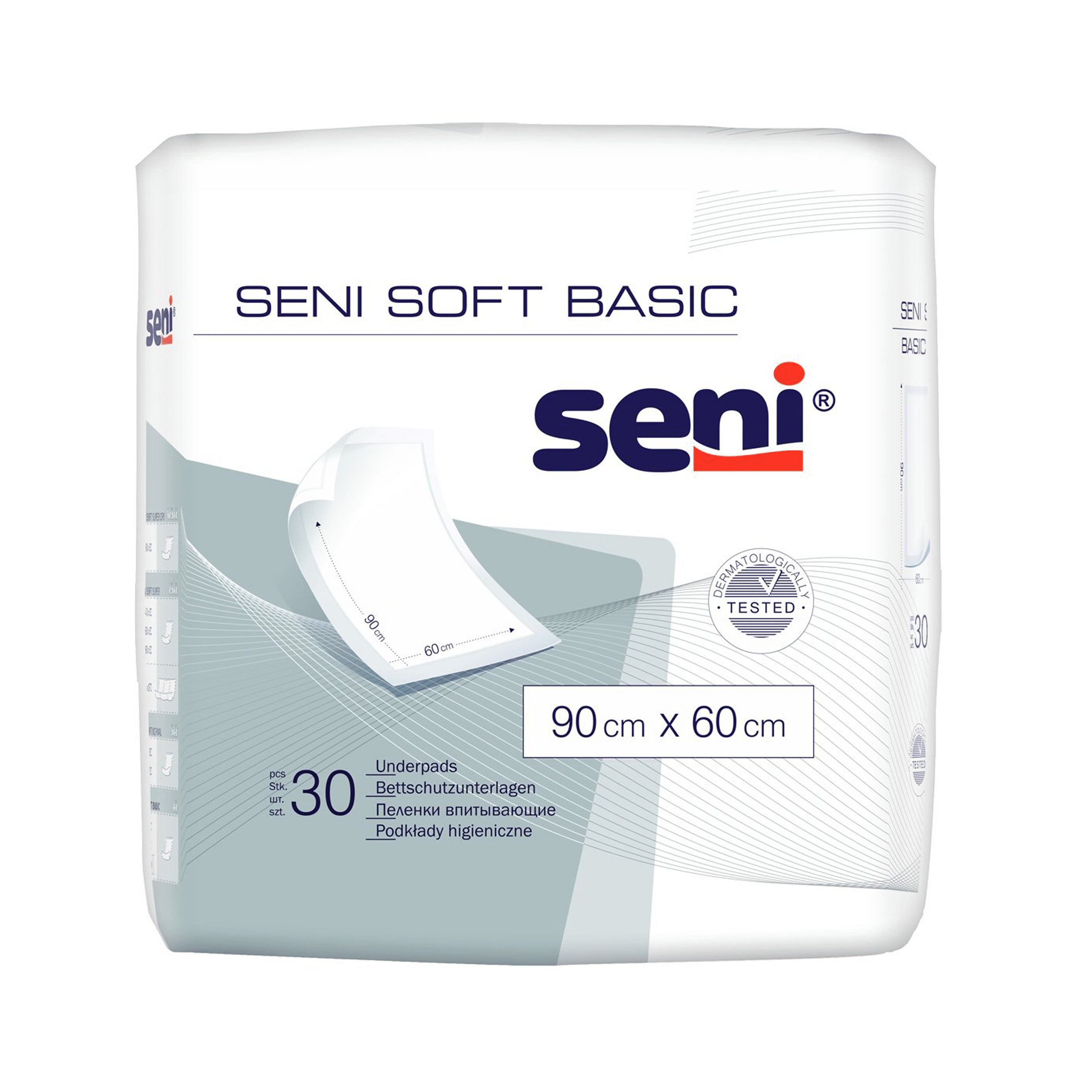 Aleze igienice Seni Soft Basic 90×60 cm, 30 buc