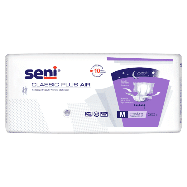 Scutece Seni Classic Plus Air M 30 Buc cu sistem inchis
