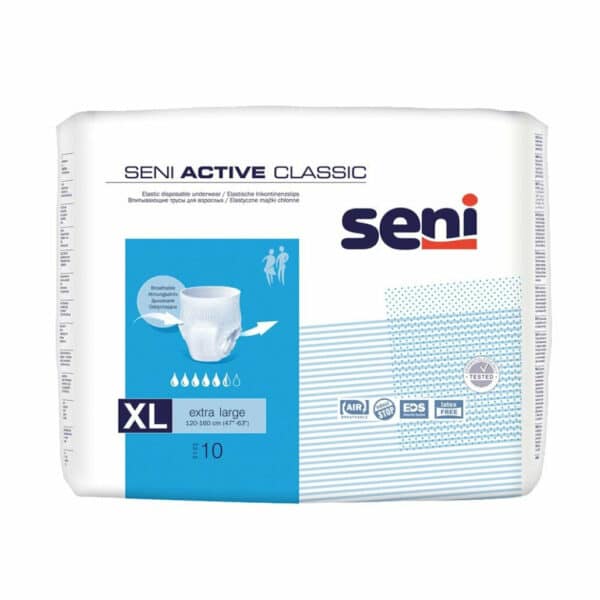 Scutece Seni Active Classic XL 10 Buc cu sistem inchis